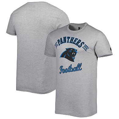 Men's Starter Heathered Gray Carolina Panthers Prime Time T-Shirt