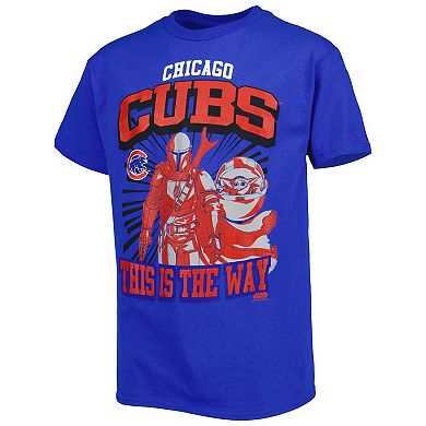 Youth Royal Chicago Cubs Star Wars This is the Way T-Shirt