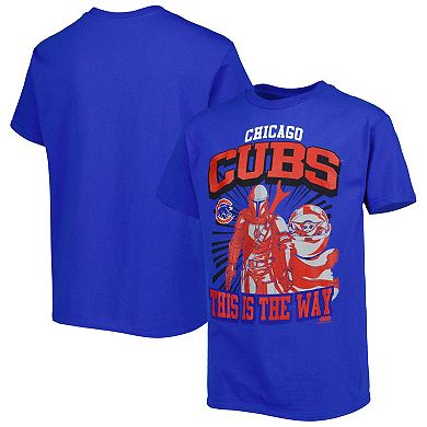 Youth Royal Chicago Cubs Star Wars This is the Way T-Shirt