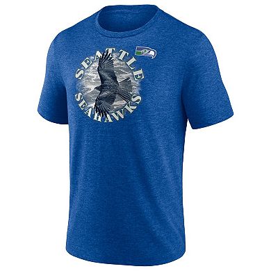Men's Fanatics Branded Heathered Royal Seattle Seahawks Sporting Chance T-Shirt