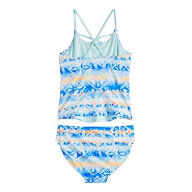 Girls 4-16 SO?? Flounce Tankini Top & Bottoms Swimsuit Set