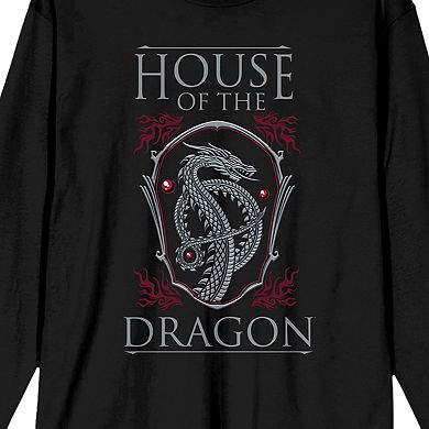 Men's House Of The Dragon Logo Long Sleeve Tee