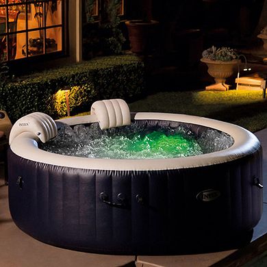 Intex PureSpa Plus Portable Inflatable Hot Tub with Maintenance Kit and 2 Seats
