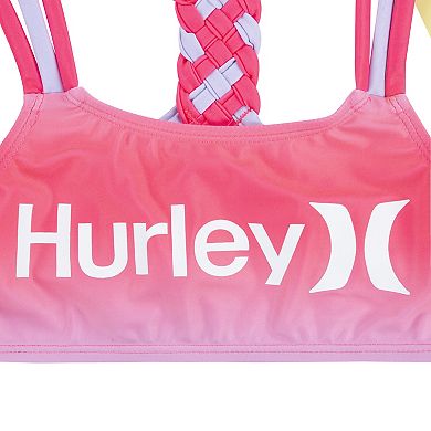 Girls 7-16 Hurley Braided Strap Bikini Top & Bottoms Swimsuit Set