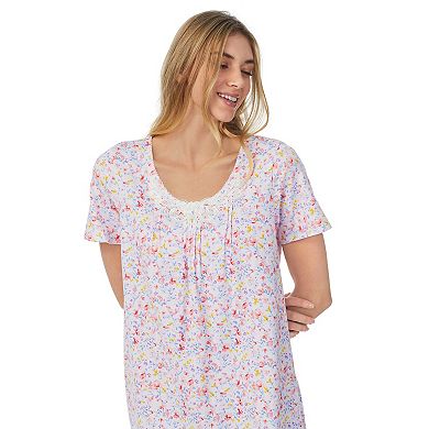 Women's Carole Hochman Cotton Short Sleeve Sleepshirt
