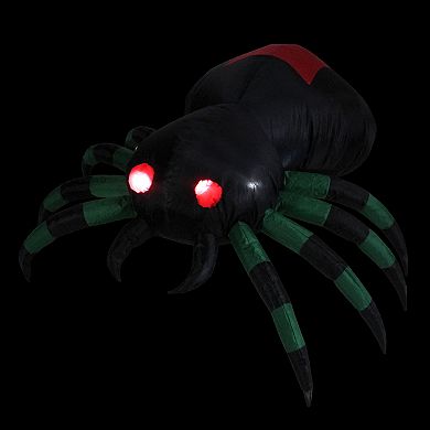 Northlight 3.5-ft. Lighted Inflatable Halloween Spider Outdoor Yard Floor Decor