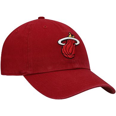 Men's '47 Red Miami Heat Team Clean Up Adjustable Hat