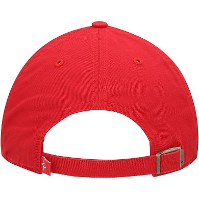 Men's '47 Red Houston Rockets Logo Clean Up Adjustable Hat