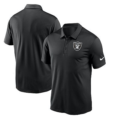 Men's Nike Black Las Vegas Raiders Fan Gear Franchise Heat-Sealed Graphic Team Polo