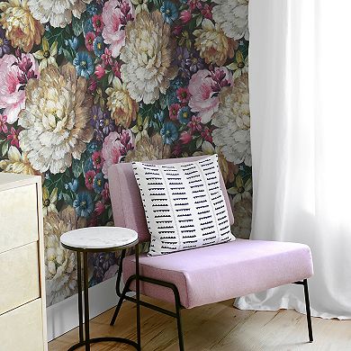 NextWall Blooming Floral Peel and Stick Wallpaper