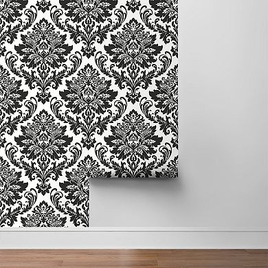 NextWall Damask Peel & Stick Wallpaper