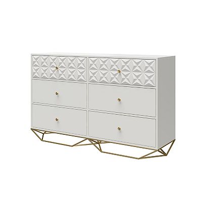 CosmoLiving by Cosmopolitan Blair 6-Drawer Dresser 