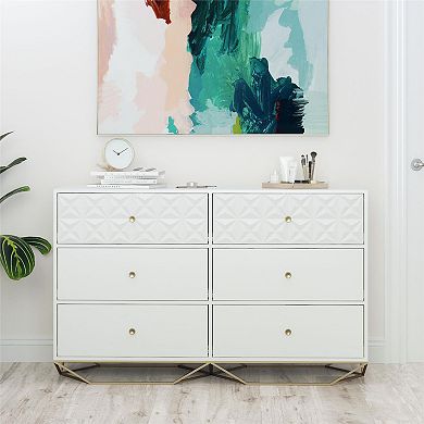 CosmoLiving by Cosmopolitan Blair 6-Drawer Dresser 