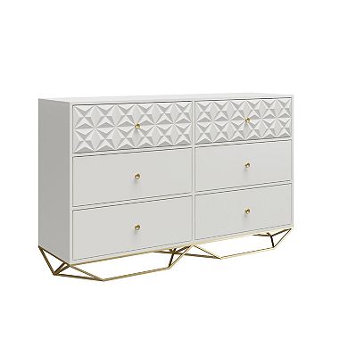 CosmoLiving by Cosmopolitan Blair 6-Drawer Dresser 