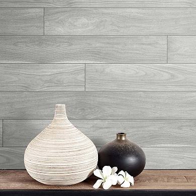 NextWall Teak Planks Peel and Stick Wallpaper