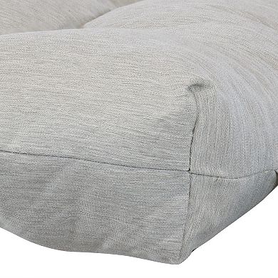 Sunnydaze Indoor/Outdoor Olefin Tufted Chaise Lounge Chair Cushions - Gray