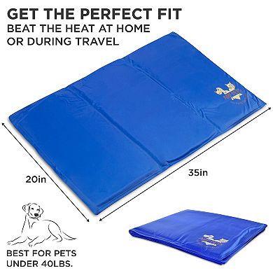 Arf Pets Dog Cooling Mat, Self Cooling Pet Bed - 32" X 38" Cold Pad