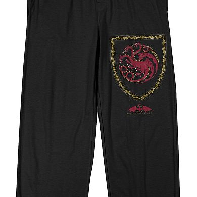 Men's House of Dragon Targaryen Shield Sleep Pants