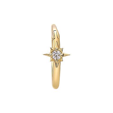 Lila Moon 14k Gold Cubic Zirconia Star Multi Purpose Clicker Earring