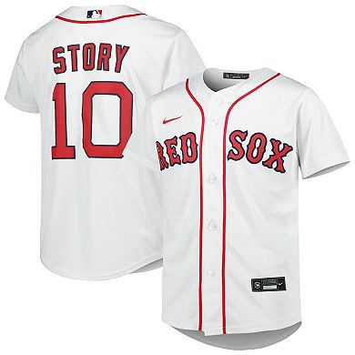 Youth Nike Trevor Story White Boston Red Sox Alternate Replica Player Jersey