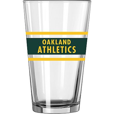 Oakland Athletics 16oz. Stripe Pint Glass