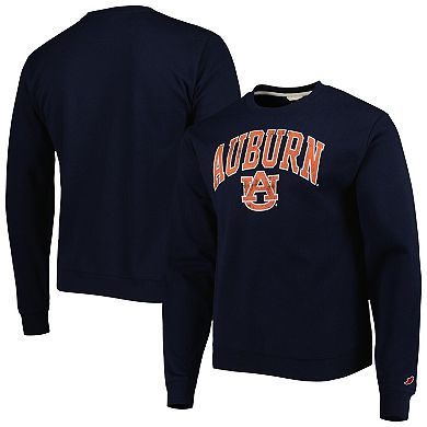 Men's League Collegiate Wear Navy Auburn Tigers 1965 Arch Essential Lightweight Pullover Sweatshirt