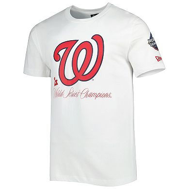 Men's New Era White Washington Nationals Historical Championship T-Shirt