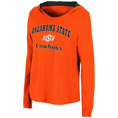 Women's Colosseum Orange Oklahoma State Cowboys Catalina Hoodie Long Sleeve T-Shirt