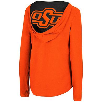 Women's Colosseum Orange Oklahoma State Cowboys Catalina Hoodie Long Sleeve T-Shirt