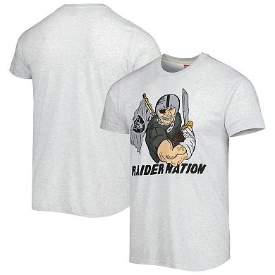 Men's Homage Ash Las Vegas Raiders Hyper Local Tri-Blend T-Shirt
