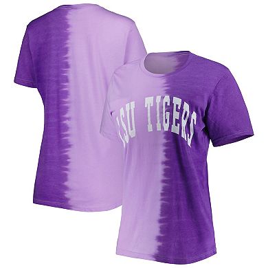 Women's Gameday Couture Purple LSU Tigers Find Your Groove Split-Dye T-Shirt