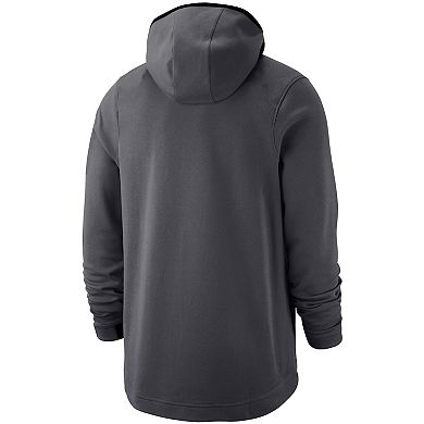 Men's Nike Anthracite Texas Longhorns Tonal Showtime Performance Full-Zip Hoodie