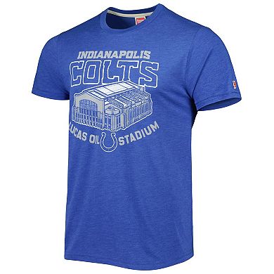 Men's Homage Royal Indianapolis Colts Stadium Tri-Blend T-Shirt