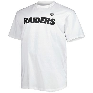 Men's Fanatics Branded White Las Vegas Raiders Big & Tall Hometown Collection Hot Shot T-Shirt