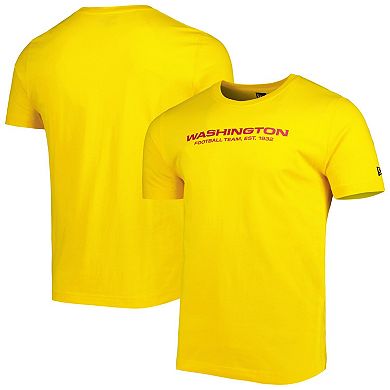 Men's New Era Gold Washington Commanders League Tonal T-Shirt