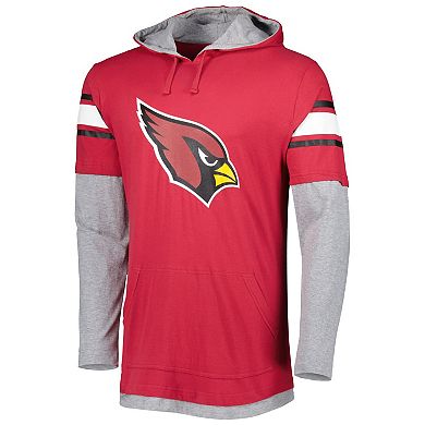 Men's New Era Cardinal Arizona Cardinals Long Sleeve Hoodie T-Shirt