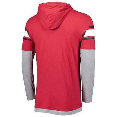 Men's New Era Cardinal Arizona Cardinals Long Sleeve Hoodie T-Shirt