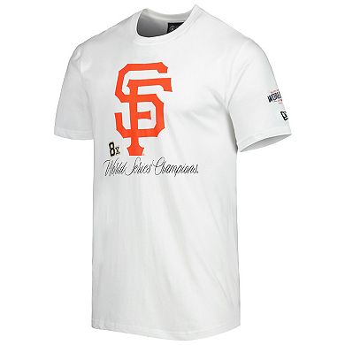 Men's New Era White San Francisco Giants Historical Championship T-Shirt
