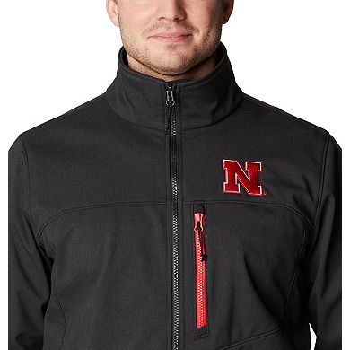 Men's Columbia Black Nebraska Huskers Ascender II Full-Zip Jacket