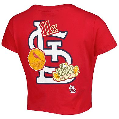 Women's New Era Red St. Louis Cardinals Historic Champs T-Shirt