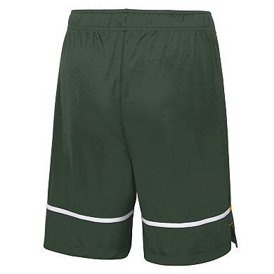 Men's New Era Green Green Bay Packers Combine Authentic Rusher Training Shorts