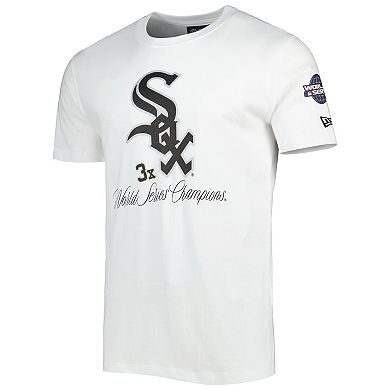 Men's New Era White Chicago White Sox Historical Championship T-Shirt