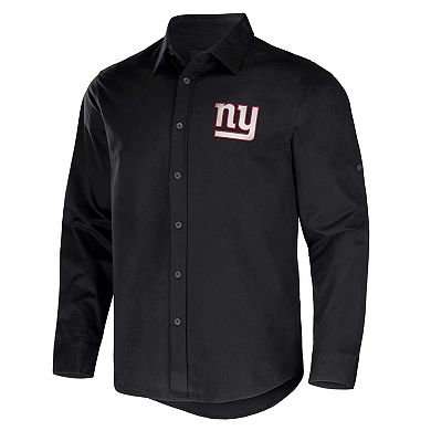 Men's NFL x Darius Rucker Collection by Fanatics Black New York Giants Convertible Twill Long Sleeve Button-Up Shirt