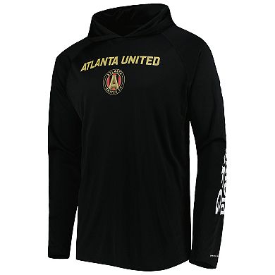 Men's Columbia Black Atlanta United FC Terminal Tackle Omni-Shade Raglan Pullover Hoodie