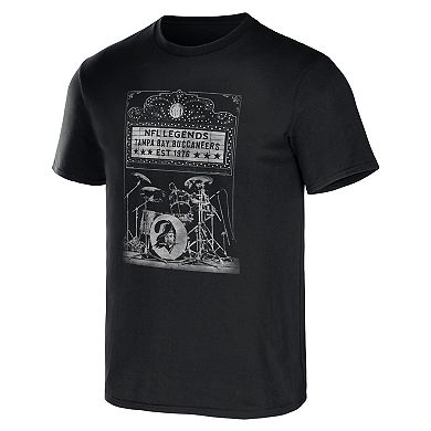 Men's NFL x Darius Rucker Collection by Fanatics Black Tampa Bay Buccaneers Band T-Shirt