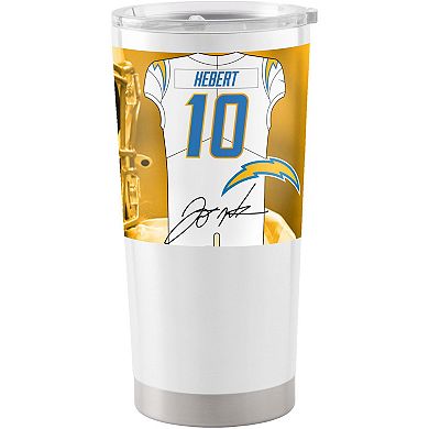 Justin Herbert Los Angeles Chargers 20oz. Player Stainless Steel Tumbler