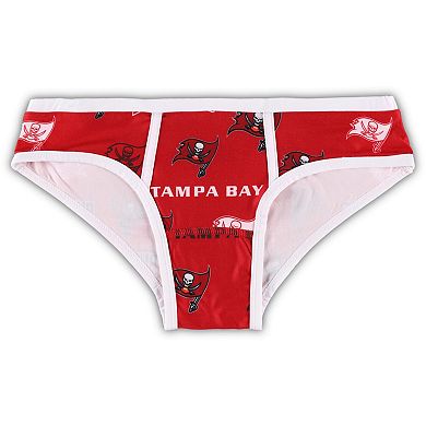 Women's Concepts Sport Red Tampa Bay Buccaneers Breakthrough Allover Print Knit Panty