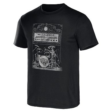 Men's NFL x Darius Rucker Collection by Fanatics Black Jacksonville Jaguars Band T-Shirt