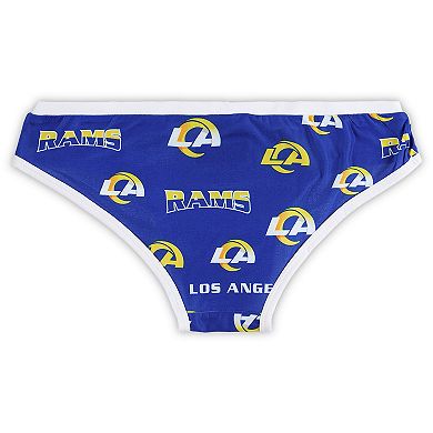 Women's Concepts Sport Navy Los Angeles Rams Breakthrough Allover Print Knit Panty