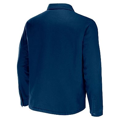 Men's NFL x Darius Rucker Collection by Fanatics Navy Chicago Bears Canvas Button-Up Shirt Jacket